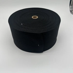 5” Elastic Webbing Black Finish  50 Yards - Picture 1 of 3