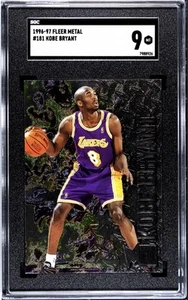 1996-97 FLEER METAL KOBE BRYANT RC SGC 9 - Picture 1 of 2