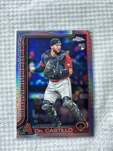 2025 Topps Chrome Adrian Del Castillo RC Prizm Refractor #240 Diamondbacks - Picture 1 of 2