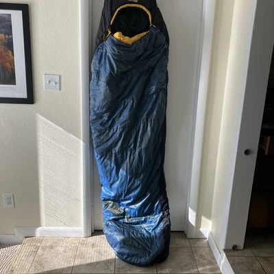 Спальный мешок THE NORTH FACE Cat's Meow ДЛИННЫЙ 20 градусов левая молния мумия СИНИЙ ЧЕРНЫЙ - Изображение 1 из 4