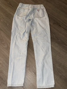 Guess Georges Marciano Vtg High Waist Jeans Tag Sz 27 Tapered Ankle Button Front - Picture 1 of 10