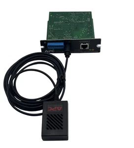 APC AP9619 UPS Network Management Card w/ AP9512TBLK Temperature Probe - Picture 1 of 6