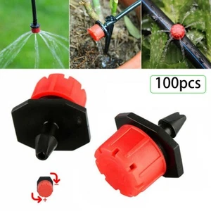 100 Watering Drippers for Plant Irrigation Kits Automatic Cleaning System - Picture 1 of 12