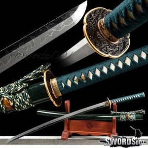 Espada Katana Samurai Japonesa de Nivel Superior T10 Acero Arcilla Latón Templado Accesorios - Imagen 1 de 12