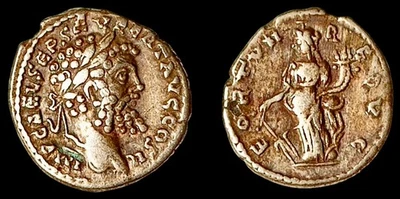 193-211 AD Septimius Severus Ancient Roman Silver AR Denarius Coin - Image 1 of 3