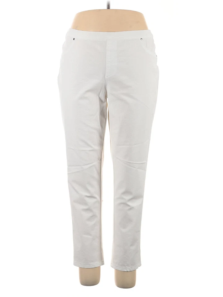 Pantalones informales para mujer H By Halston marfil 14 Foto 1 de 2