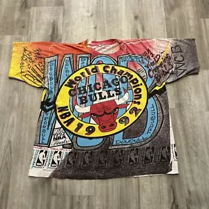 Vintage chicago bulls 1992 finals champs xl t-Shirt MAGIC JOHNSON T' SELTEN JORDAN - Bild 1 von 10