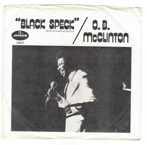 45RPM, O.B. McCLINTON ' BLACK SPECK / SAME; PROMO ' M- , FUNKY SOUL RARE - Picture 1 of 3