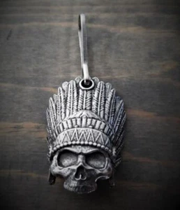 Ciondolo Ciondolo Regalo Cerniera Indiana Pull Biker Gremlin Ride Campana BZP-29 Made in USA - Foto 1 di 9