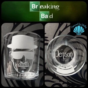 Vaso de Whisky Hecho a Mano Breaking Bad Heisenberg Walt Regalo Único de Cumpleaños - Imagen 1 de 12