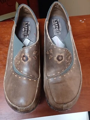 Spring Step L’Artiste Women’s Burbank Shoes Clogs Sz 10 Leather shoes Brown - Image 1 of 4