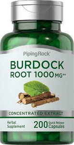 Burdock Root Capsules | 1000mg | 120 Count | Non-GMO | by Piping Rock - Picture 1 of 7
