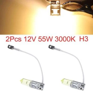 1pc 12V 55W 3000K Quartz Glass Car Xenon Head Lamps Bulb Lamps Fog Y9Q4 L5X6 - Picture 1 of 22
