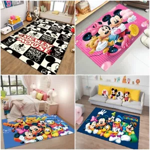Mickey Mouse Floor Rug Bedroom Living Room Carpet Anti-Slip Doormat Floor Mats - Picture 1 of 9