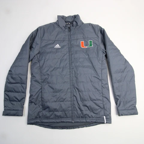 Miami Hurricanes adidas Climawarm Winter Jacket Men's Gray New Cover
