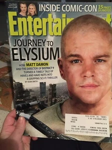 Entertainment Weekly (EW) Matt Damon Elysium Cover 2013 - Picture 1 of 2