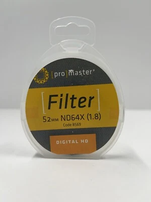 Promaster Digital HD Filter 52mm ND64x (1.8) Code 8569 - Image 1 of 4