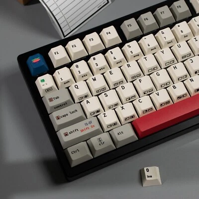 C64 R3 145 Retro Black Side-Engraved Keycaps – PBT Sublimation Set - Image 1 of 4