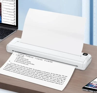 Wireless Bluethooth A4 Paper Portable Thermal Printer 216mm Phomemo M08F - Image 1 of 4