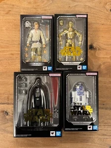 S.H.Figuarts STAR WARS: A New Hope Luke & Darth Vader & C-3PO & R2-D2 JAPAN - Picture 1 of 15