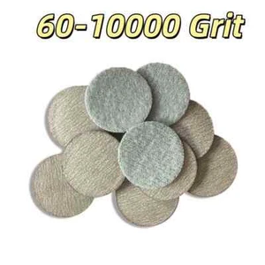 60-10000 Grit Riken Round Sandpaper 1 Inch(25mm) Pads Sanding Disc Flocking Disc - Picture 1 of 8