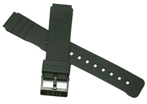 CASIO BLACK 16MM WATCH STRAP 71604416 FOR MQ24 MQ104 MQ-24 MQ-104 FREE POST - Picture 1 of 5