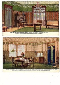 (5) Advertising Postcards - Lot of 5: Wallpaper - Picture 1 of 4