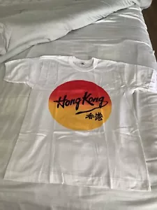 Camiseta genuina 1987 vintage británica Hong Kong - Imagen 1 de 4