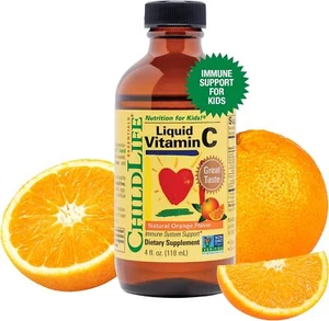 CHILDLIFE ESSENTIALS Liquid Vitamin C - Vitamin C Liquid for Kids, Toddlers, & B - Picture 1 of 8