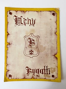 Vintage Restaurant Bugatti Speisekarte Manzanillo Mexiko Papier Original Nostalgie - Bild 1 von 3