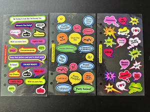 Stickers Word Bubbles Sayings Stickopotamus OVER 60 vintage - Picture 1 of 4