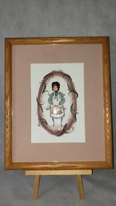 P Buckley Moss Artwork Hillary Framed Art Print Vtg Children Name 1 Girl 1993 - Picture 1 of 24