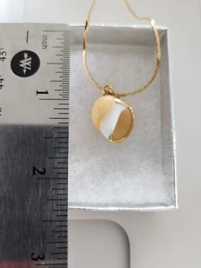 From my mom’s closet: Gold-plated Jerusalem seashell necklace ( chain included ) - Picture 1 of 2