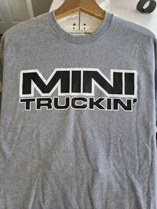 MiniTruckin Nissan S-10 Mazda Ranger Toyota Old School Gray T-Shirt Mens - Picture 1 of 1