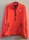 The North Face Red Fleece Half Zip Jacket Mens Size Large