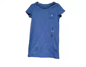 Polo Ralph Lauren Blue Girl's Classic S/S T-Shirt, US 12-14 - Picture 1 of 1