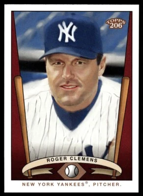 2002 Topps 206 Team Series 2 Roger Clemens New York Yankees #T206-24 - Image 1 of 2
