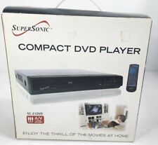 SuperSonic Sc-21 Dvd Compact Dvd Player - New - 2.0 Channel