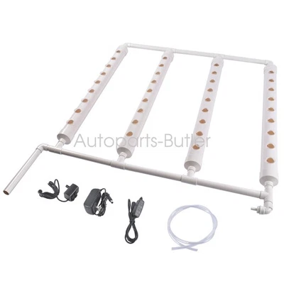 Kit de Cultivo Hidropónico con Bomba de Agua Temporizador y Cesta Nido Torre Aeropónica Foto 1 de 4