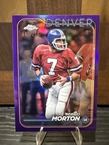 2024 Topps Chrome - Craig Morton #64 Purple Refractor /275 - Bild 1 von 2