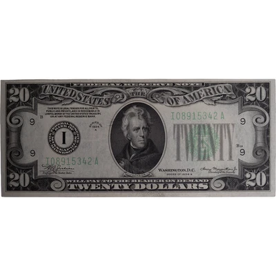 1934A $20 Twenty Dollar Bill Federal Reserve Note - Minneapolis, Minnesota - Image 1 of 2