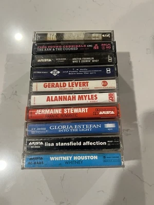 Lot of 10 Vintage Pop Cassettes- U2, Whitney, Aretha And More - Image 1 of 4