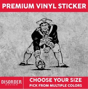 PAT PATRIOT NE PATRIOTS [VINYL STICKER]-for WINDOW-LAPTOP-FOLDER-U PICK COLR/SZE - Bild 1 von 6