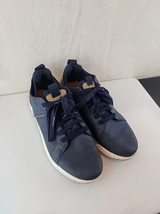 Madden NYC Herren Elegant Hybrid Sneaker Schuhe 9M Marineblau Braun Besatz Krawatten - Bild 1 von 9