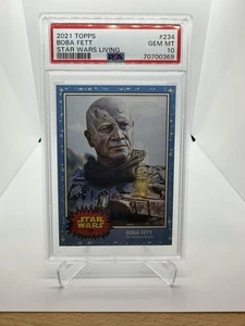 2021 Topps Living Star Wars #234 Boba Fett PSA 10 - Picture 1 of 2