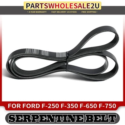 81.57"Heavy Duty Serpentine Belt for Ford F-250 F-350 F-650 F-750 F-Super Duty - Image 1 of 4