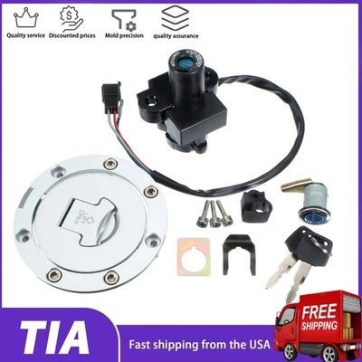 Fit For Honda CBR600 F2 F3 1991-1998 Ignition Switch Gas Cap Seat Lock Set  Foto 1 de 4