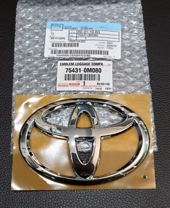 TOYOTA Genuine Parts Chrome Logo Emblem Decal Rear For Toyota Fortuner 2016-2025 - Picture 1 of 7