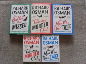 Richard Osman Book , Man Who Died Twice, Bullet That Missed, Last Devil To Die - Picture 1 of 12