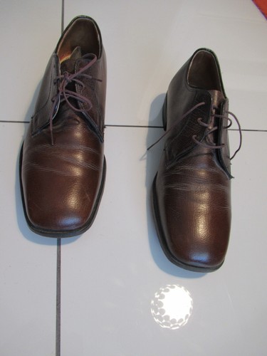 THOM BROWNE Scarpa Oxford Bootmaster Thom McCann PELLE vintage da uomo stringata marrone taglia 10 orig!